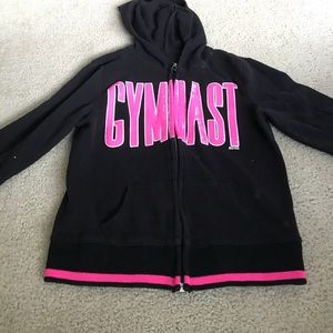 🎁Gymnast zip up sweatshirt Justice size 8